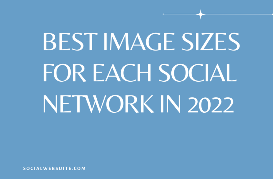 Best Image Sizes For Each Social Network in 2022