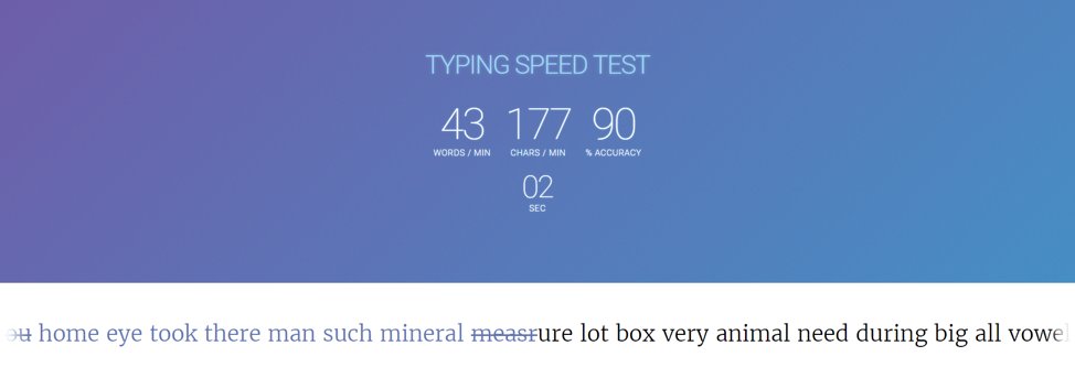 Typing test live chat inc Typing Test